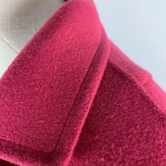 Talbots womens petites open front jacket size 16W pink 100% wool - Picture 7 of 12